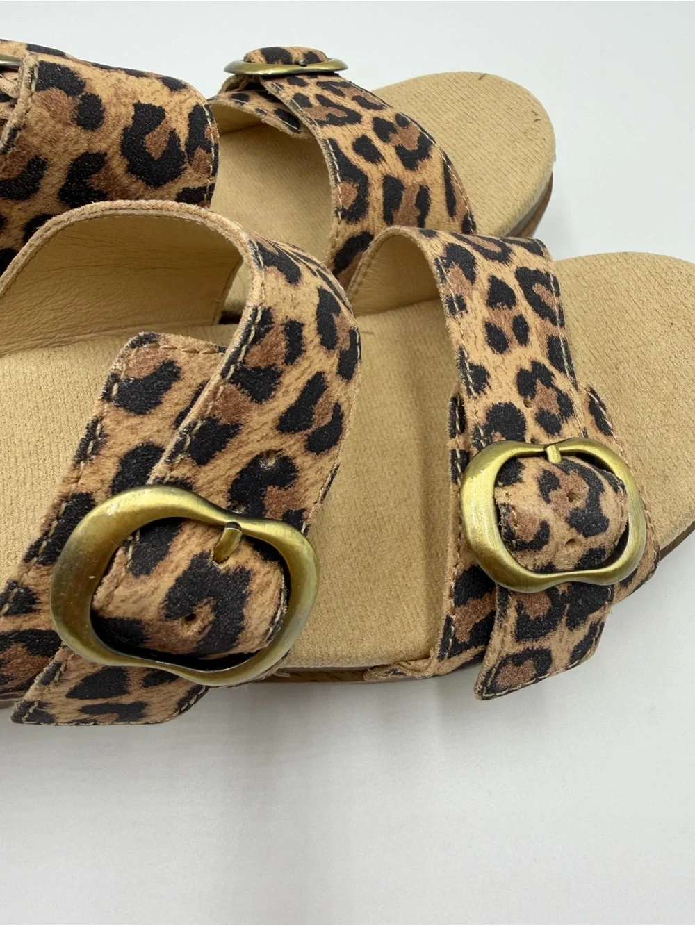 NEW Dansko Leopard Sophie Suede Sandals 37